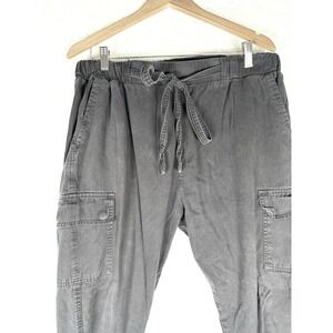 MNML Cargo Sweat Pants Mens XL Black Streetwear Drawstring Cotton Tapered